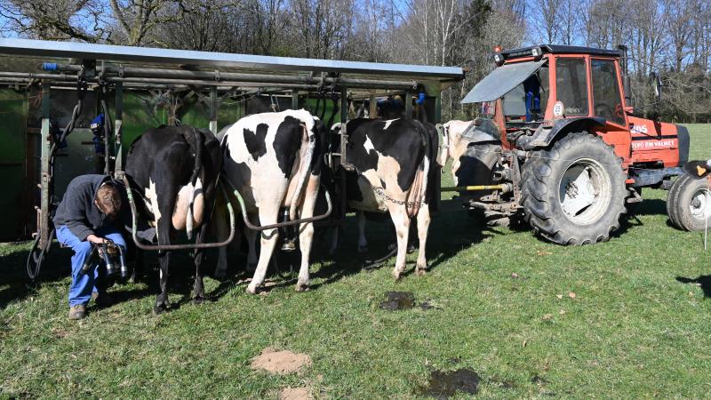 La machine à traire : un héritage de sa grand-mère, mais toujours perfomante malgré son âge.