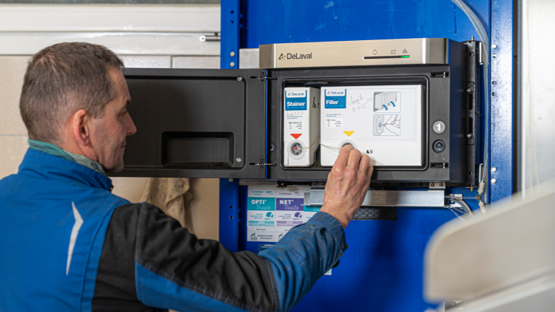 DeLaval BioSensors Milk Cell Analysis surveille la santé de la mamelle et utilise une technologie optique avancée pour compter les cellules somatiques dans le lait.