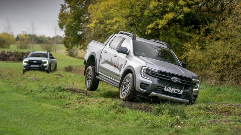 L’hybridation  rechargeable  n’a pas fait perdre  au Ranger  ses aptitudes  de tout-terrain.