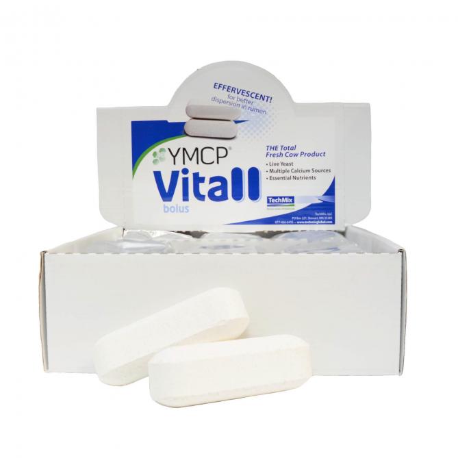 YMCP Vitall est un supplément sous forme de bolus pour les vaches fraîchement vêlées.