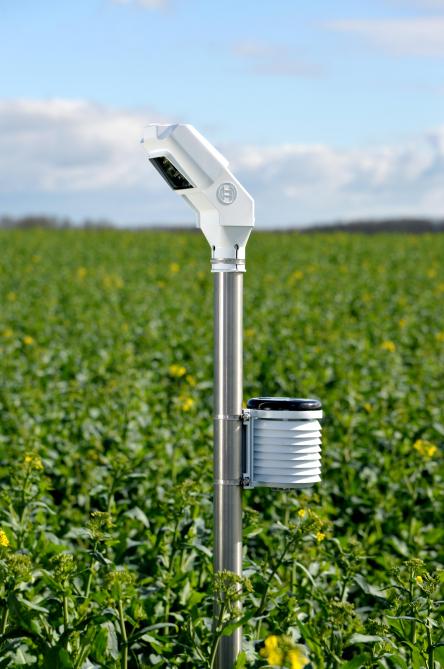 Le Field Sensor (Bosch) associe des capteurs de terrain à des sources de données de télédétection (drone ou satellite).