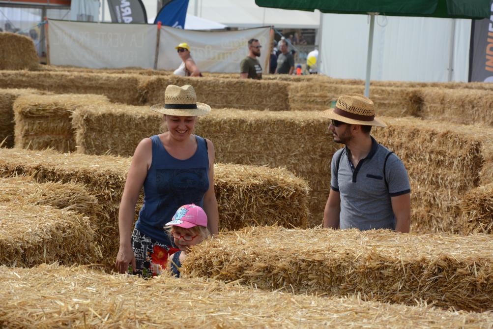 Le labyrinthe de la ferme sera cette année remplacé par un parcours « tracteur », sur lequel les jeunes et les moins jeunes découvriront quelques tâches que Franck, éleveur et héros de la BD « Les 24 heures de Franck au Champs », doit réaliser sur sa journée.