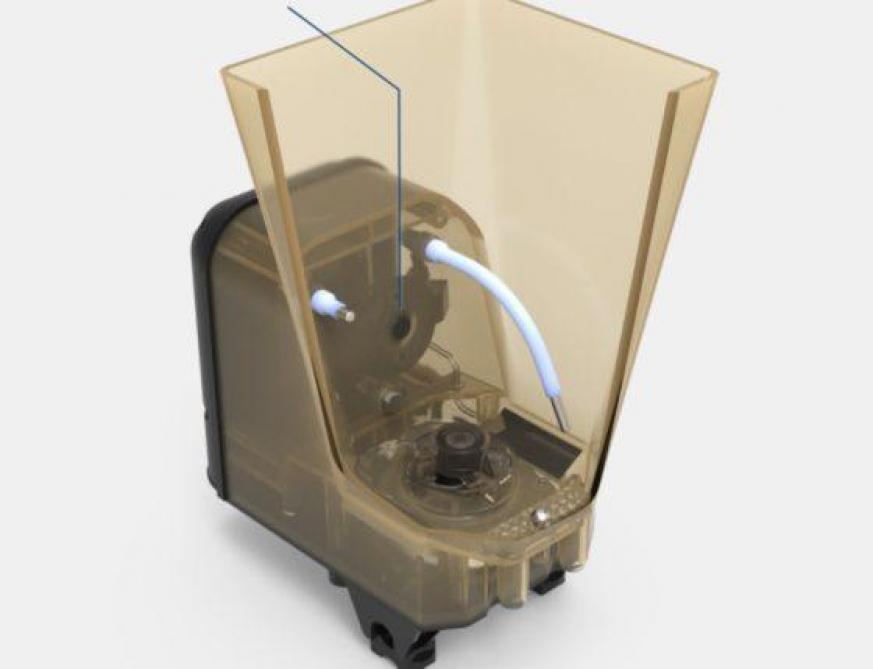 Le réfractomètre électronique Brix-TS mesure et ajuste en continu le dosage de poudre  dans le lait de mélange destiné aux veaux.