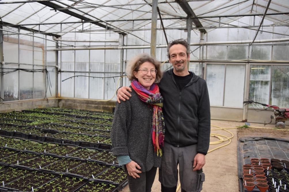 L’une des passions de Didier et Valérie, ce sont les tomates. Ils possèdent une collection de 180 variétés, multipliées et proposées à la vente sous forme de plants au printemps, ou fruit durant l’été.
