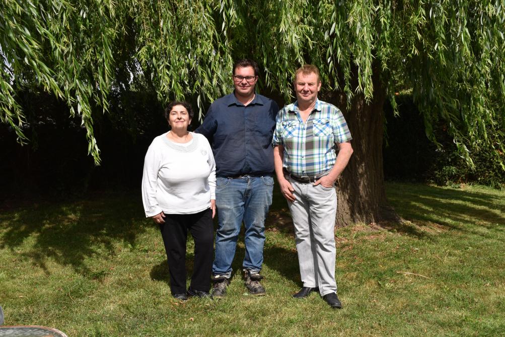 Charles Schotte a toujours pu compter sur le soutien total de ses parents, Bernard et Pascale.