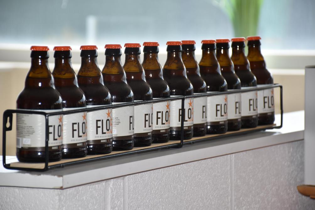 La Flo58, une bière 100% bio d’une belle couleur ambrée soutenue, créée en hommage à l’Exposition universelle de 1958 à Bruxelles est le fleuron des Brasseries.