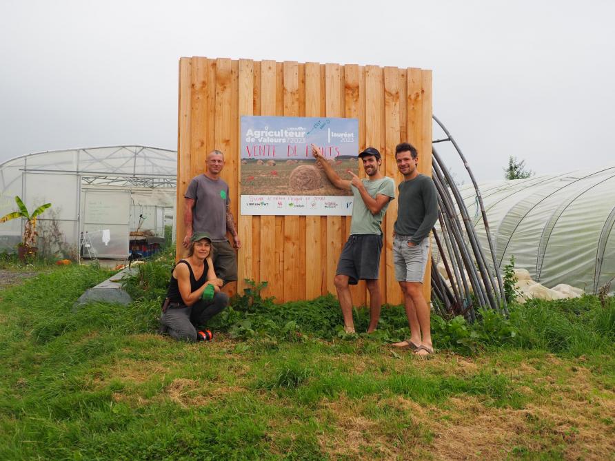 les cofondateurs d’Anthésis ont décroché le titre «d’Agriculteurs de valeur» en 2023.