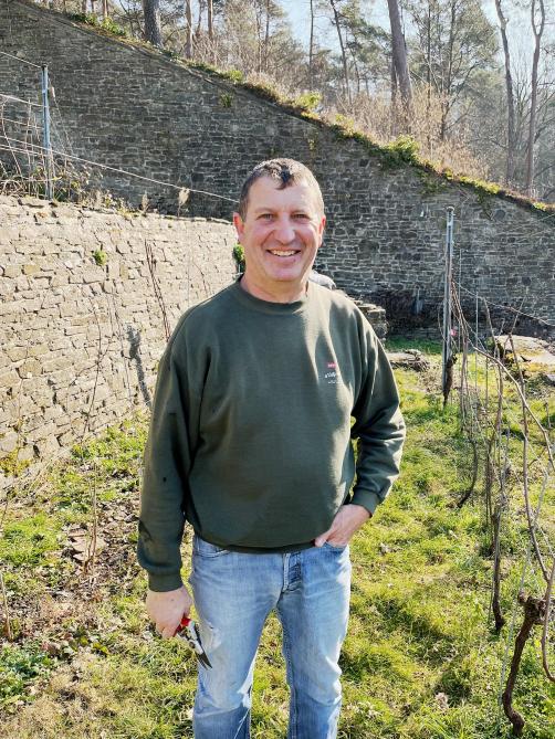 André Wauters (Villers-la-Vigne) entend doter le vignoble d’une station météo afin de suivre la pluviométrie  et savoir s’il faut intervenir dans les vignes.