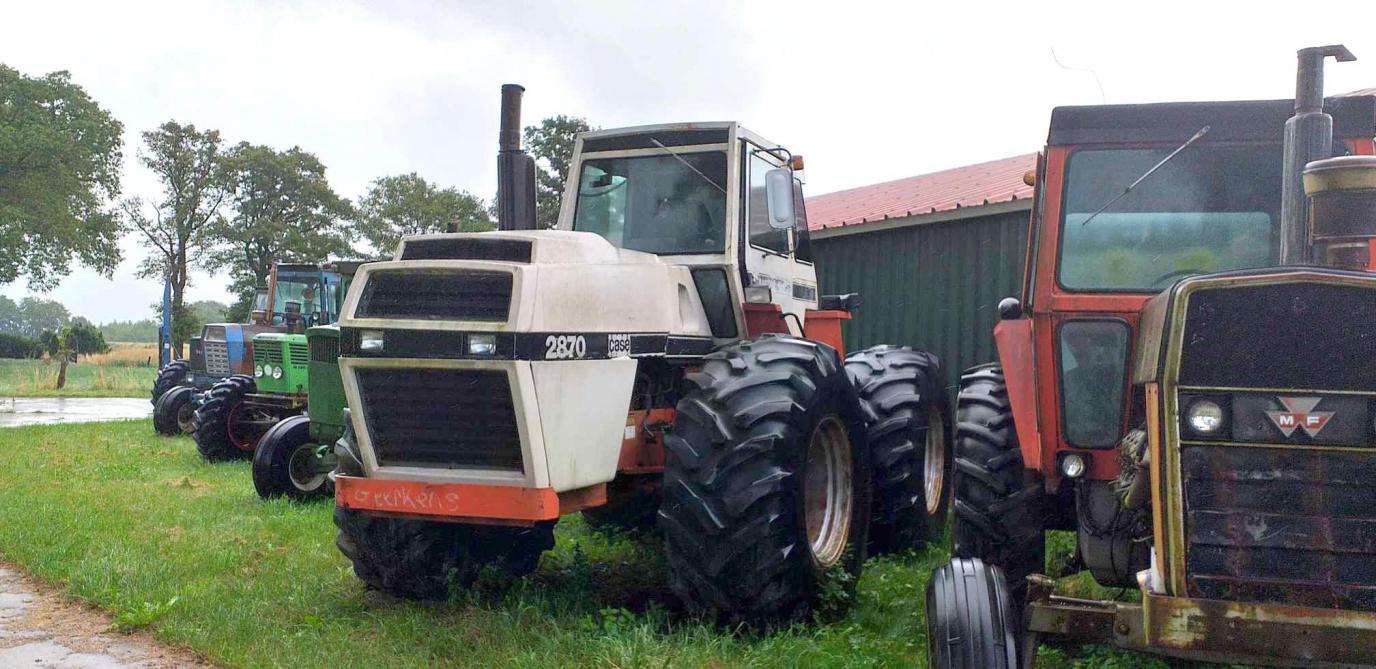 Véritable bête de somme de la fin des années 70, ce Case 2870 Traction King  attend aujourd’hui un nouveau propriétaire.