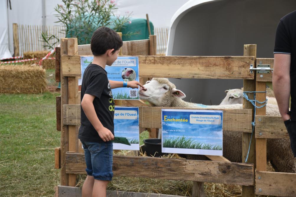 Dans la «Ferme enchantée», les plus jeunes pourront découvrir des races d’animaux et  les bons gestes pour les soins à leur apporter, en y associant un jeu basé sur les cinq sens.