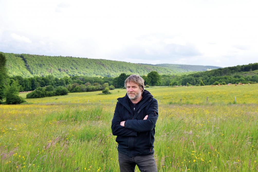 Maxime Mélon présentait au concours une prairie  de 1,1 ha ayant échappé à un projet touristique  dans les années 80.