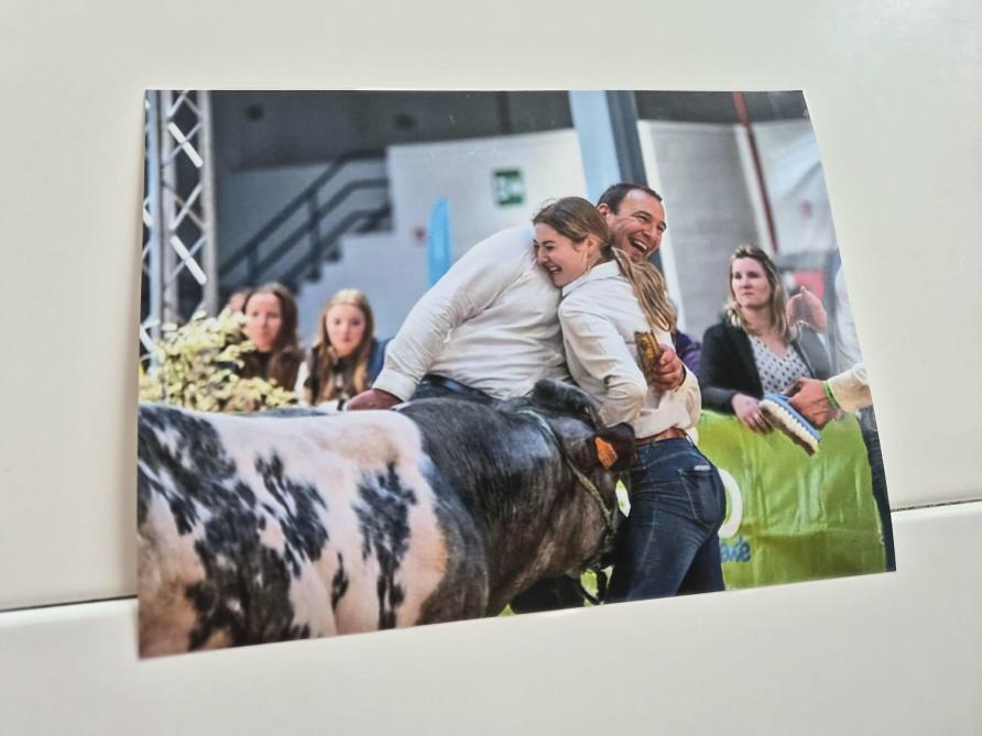 Dans la cuisine trône cette photo de concours, prise  lors de la victoire à Agridays.