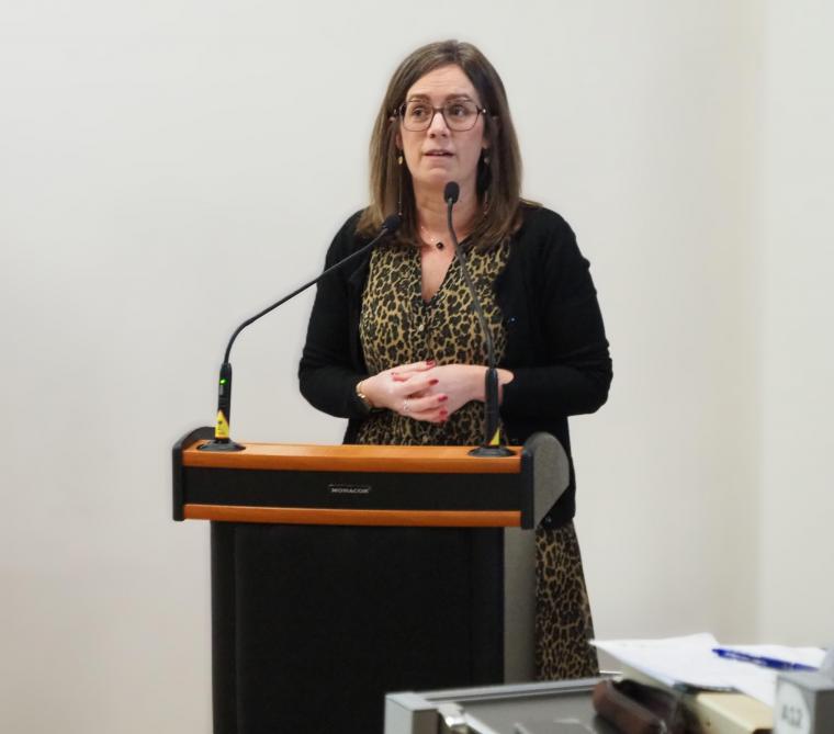 La députée provinciale Coralie Bonnet revendique son soutien à un modèle d’agriculture familiale  largement dominant sur son territoire.