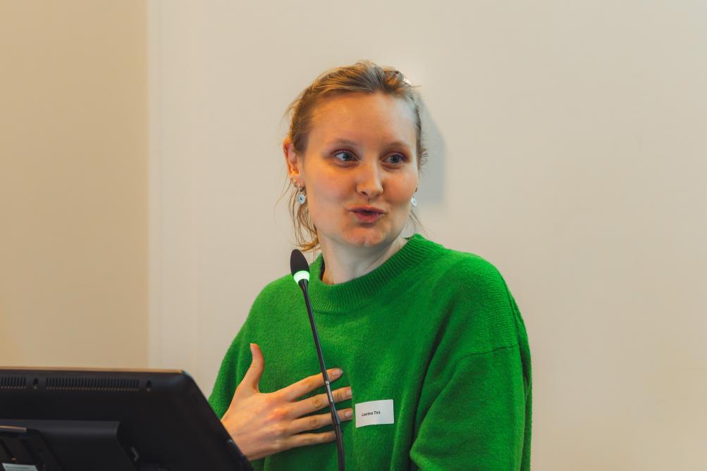 Laurène Thil a souligné la nécessité de préserver  l’équilibre des exploitations agricoles. Les participants  ne doivent en aucun cas compenser  un manque de main-d’œuvre.