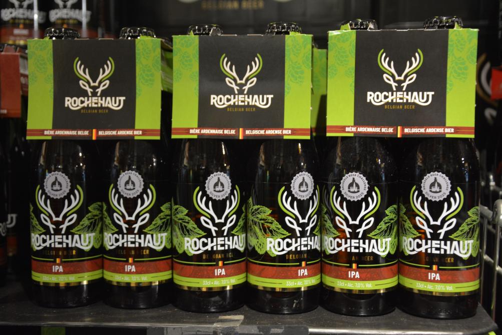 La Rochehaut IPA, titrant 7° d’alcool, s’est récemment  distinguée en raflant une médaille d’argent  au Brussels Beer Challenge 2025.