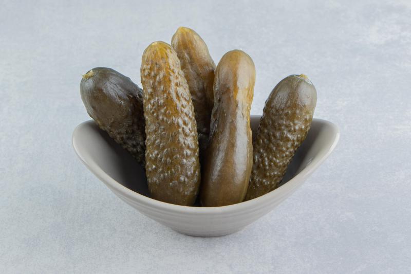 pickled-cucumber-bowl-marble-surface