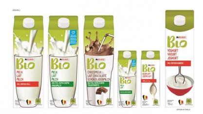 Tous les emballages porteront le logo Biomilk.be, permettant au client de faire le lien immédiatement.