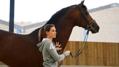 Pour Amandine Prévost, son sport est un vrai travail d’équipe. Ses chevaux sont  ses meilleurs partenaires.