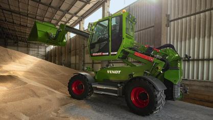 La cabine élévatrice du Fendt Cargo T955 permet d’atteindre  une hauteur d