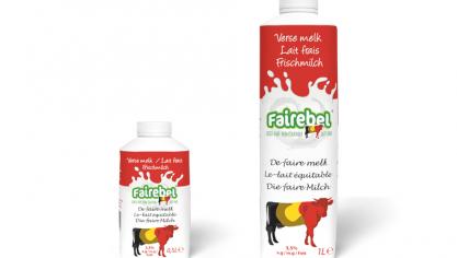 Le lait frais Fairebel sera commercialisé en deux formats
: 0,5
l et 1
l.
