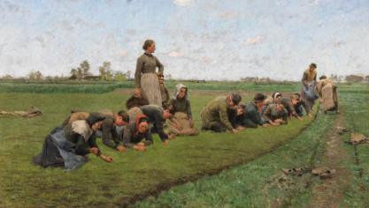 Les sarcleuses de lin – Émile Claus - 1887