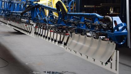 La rampe couverte permet une réduction de la dérive de 50%,  voire de 75% ou 90% avec des buses anti-dérive.