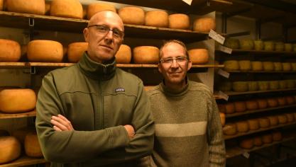 Marc Lecomte et Marc Ruwet sont les deux associés majoritaires de la coopérative  «La Fermière de Méan».