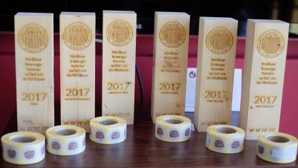 Le concours du meilleure fromage fermier au lait cru de Wallonie  se déclinera de nouveau en six catégories.