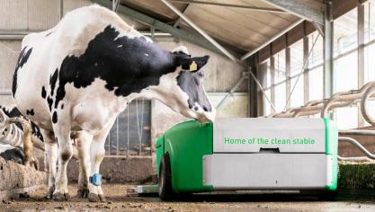 Le robot à lisier peut collecter et transporter du lisier de vache sous plusieurs formes.