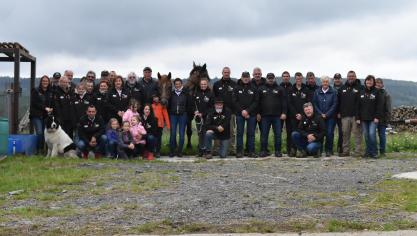 L’équipe des  Ardennais belges , un groupe de femmes et d’hommes expérimentés  dans les métiers et les loisirs du Cheval de Trait.