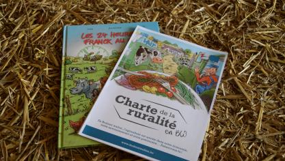 Les visuels présents dans la charte proviennent de l’exposition permanente Agripedi@BW et de la bande dessinée «Les 24 heures de Franck au champ».