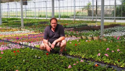 Cédric Lecocq, les fleurs, c’est sa vie et une passion qui l’habite depuis toujours.