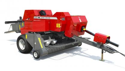 La MF 1842S produit des balles de 46cm de large x 36,5cm de haut.