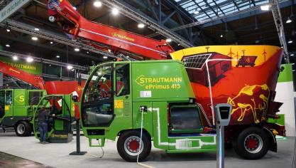L’ePrimus 413 sera la première de la gamme Strautmann à être équipée d’un entraînement électrique.