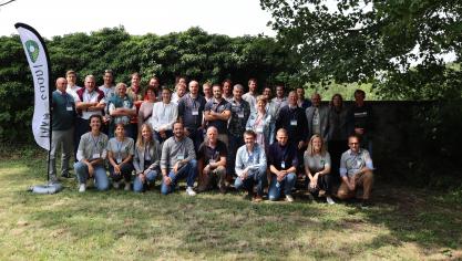 Les coopérateurs, lors de la constitution de la coopérative Farm for Good.