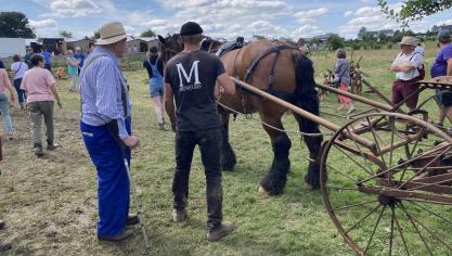 Le «Village de la Traction animale » est l’une des attractions de la Petite Foire.