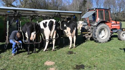 La machine à traire : un héritage de sa grand-mère, mais toujours perfomante malgré son âge.