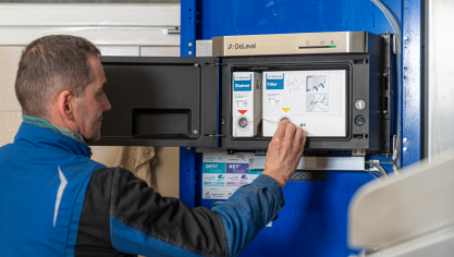 DeLaval BioSensors Milk Cell Analysis surveille la santé de la mamelle et utilise une technologie optique avancée pour compter les cellules somatiques dans le lait.