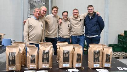 Pierre et Olivier Lemaire, Jérôme Hanoteau et Henry Dumont de Chassart souhaitaient valoriser leurs productions de céréales et Jonathan Lenartz désirait développer une filière de farines bio. Les deux ambitions se sont rencontrées.