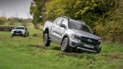 L’hybridation  rechargeable  n’a pas fait perdre  au Ranger  ses aptitudes  de tout-terrain.