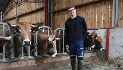 Gilles Herbecq a suivi son père dans sa passion. Aujourd’hui, l’exploitation compte une cinquantaine de bêtes.