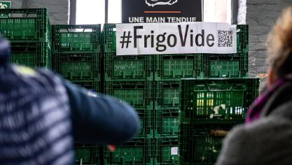 À travers sa campagne #FrigoVide, le secteur entend «rendre visible la crise actuelle et rappeler que l’accès à l’alimentation est un droit fondamental que l’État doit garantir».