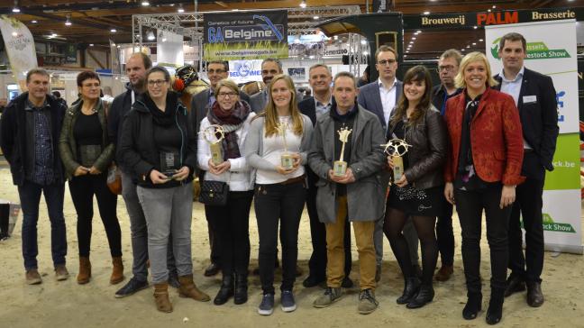 Huit trophées ont été remis : quatre pour des agriculteurs wallons et quatre pour des agriculteurs flamands.