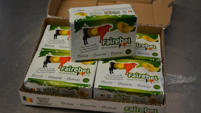 Le beurre Fairebel est commercialisé sous forme de paquets de 250 g.