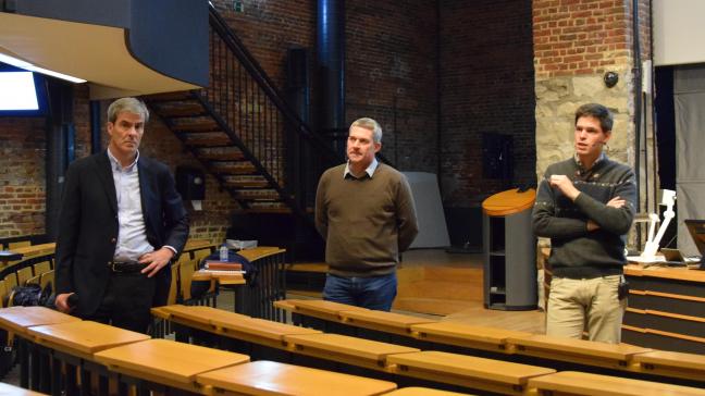 Une coopérative pensée et contrôlée par des agriculteurs, avec l’usine la plus performante au monde et une perspective de rentabilité prometteuse, voilà les avantages mis en avant par les porteurs du projet dont Jean-François Gosse (Innovity), David Jonckheere et Benoît Haag (coordinateur).