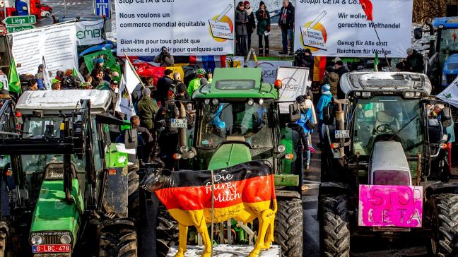 Les manifestants plaidaient notamment en faveur de prix équitables au producteur.