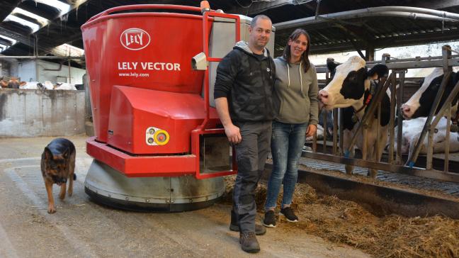 « Les robots ne nous ont pas éloignés de notre troupeau. Bien au contraire, car nous le suivons mieux et plus précisément.  Nous avons de meilleurs contacts avec nos vaches », insistent Christophe Durant et Cindy Rabaey.