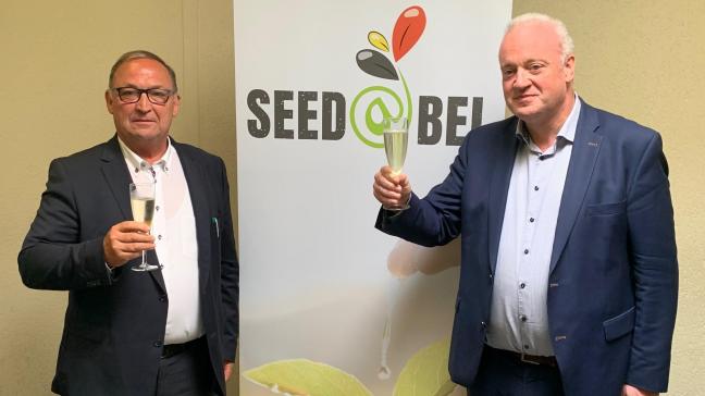 Joris Vanmeirhaeghe (à gauche) est le nouveau président général de Seed@bel.  Marc Ballekens endosse quant à lui le rôle de manager.