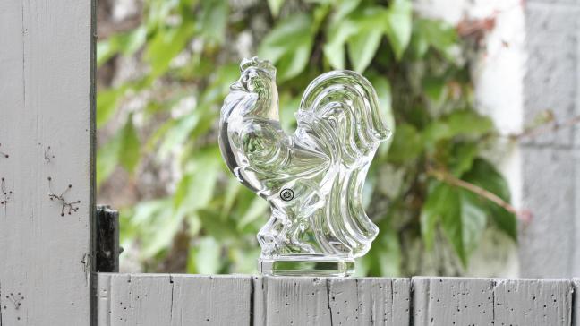 Tenir un Coq de cristal entre ses mains est un véritable honneur  pour les agriculteurs et artisans récompensés.