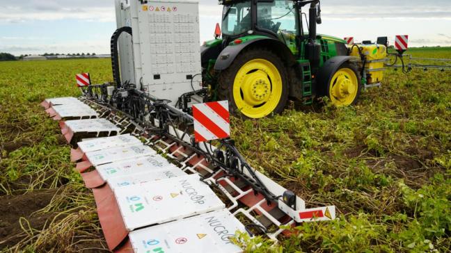 Nucrop, la solution électrique hybride de protection des cultures, sera sur le marché belge en 2023.